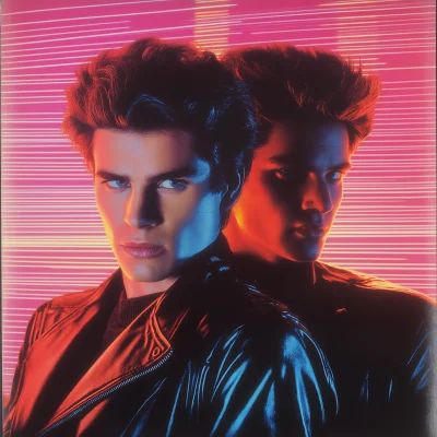 80s Pop Duo Album Cover