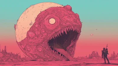 Alien Creature in Moebius Universe