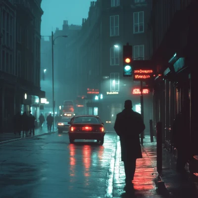 London Streets at Night