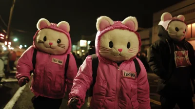 Hello Kitty Furry Protesters