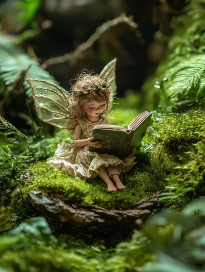 Fairy in a Mossy Forest