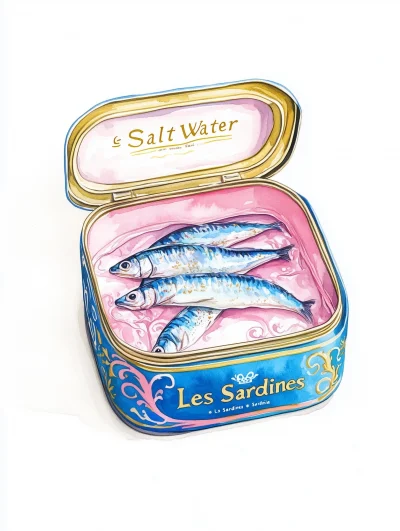 Colorful Sardine Can Illustration