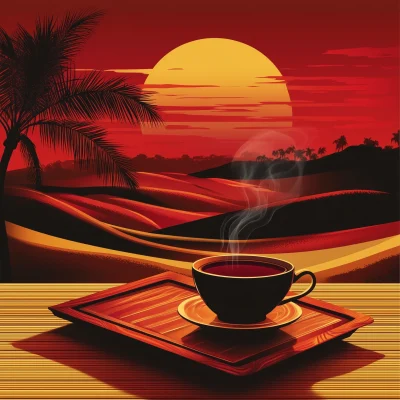 Desert Sunset Tea Packaging