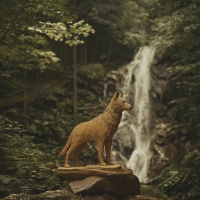 Serene Forest Wolf