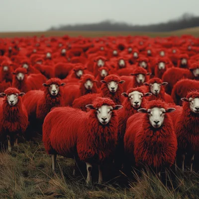 Herd of Red Sheeps