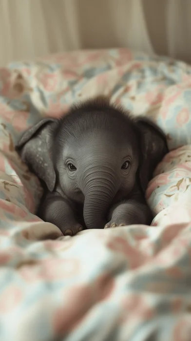 Charming Elephant Relaxing