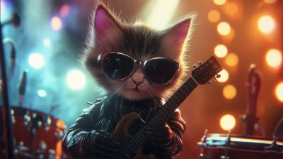 Kitten Rock Star Performance