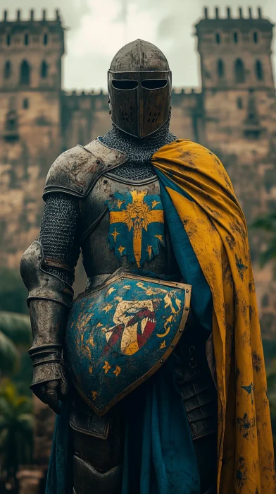 Venezuelan Medieval Knight Portrait