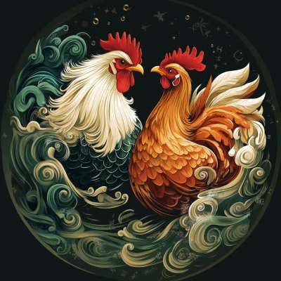 Rooster and Hen Irish Whiskey Brand Concept