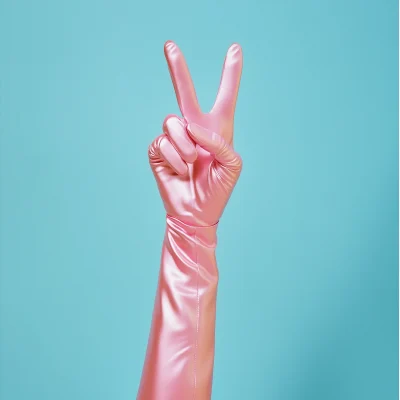 Peace Sign in Satin