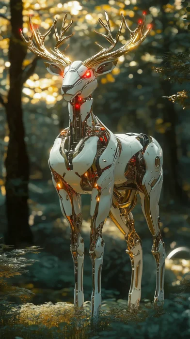 Futuristic Deer Mecha