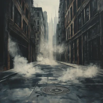 Deserted Urban Street