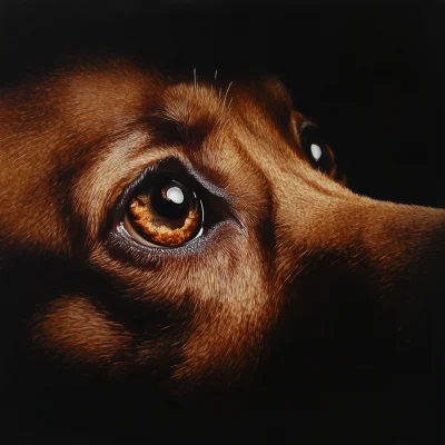 Portrait of Dog Eyes