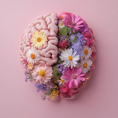 Blooming Brain Concept