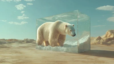 Polar Bear in the Desert