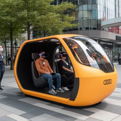 VR Pods in an Elevated Setting