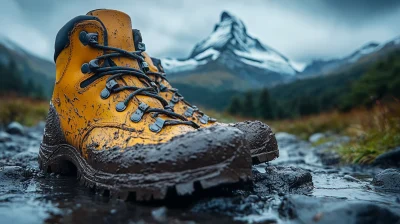 Mud-Covered Sneakers