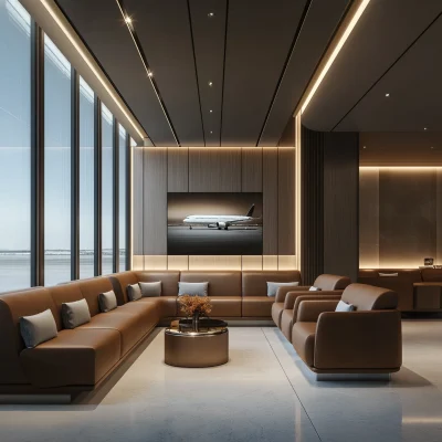 Modern Airport VIP Lounge