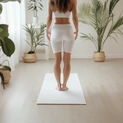 Yoga in Minimalistic Home