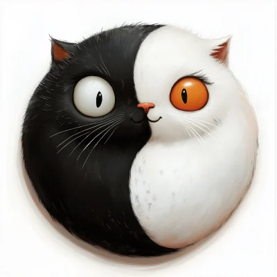 Yin Yang Cats