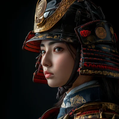 Japanese Female Samurai Portrait