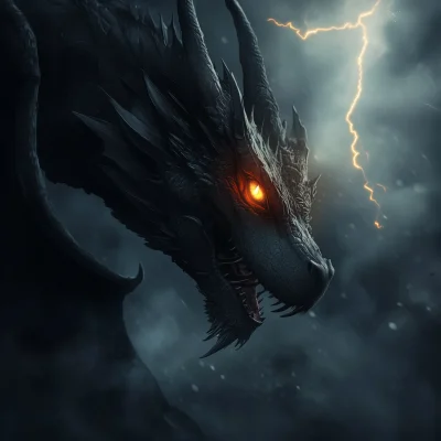 Mighty Black Dragon