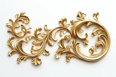 Ornate Gold Filigree Swirl