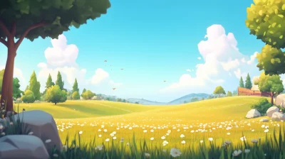 Open Field Background