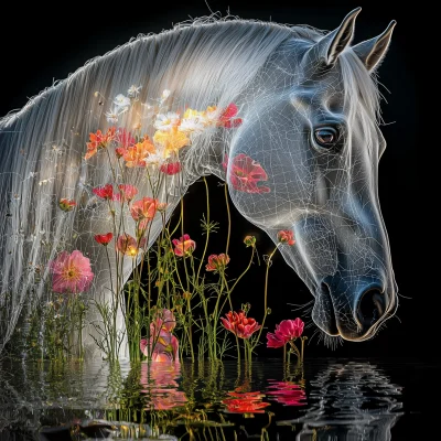 Surreal Glass Horse