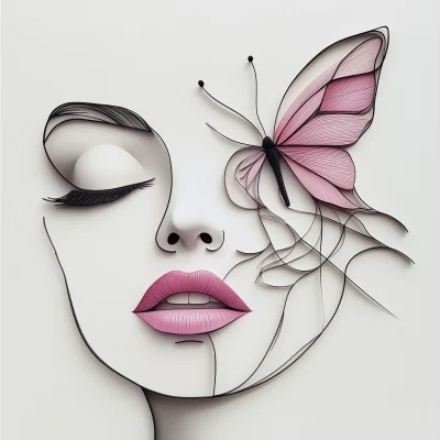 Butterfly Face Art