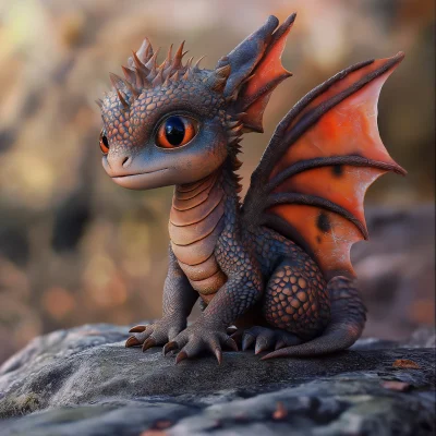 Baby Dragon Waiting