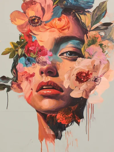 Surreal Floral Woman