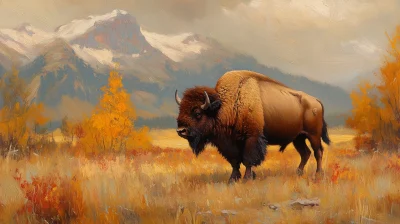 Bison in Autumn