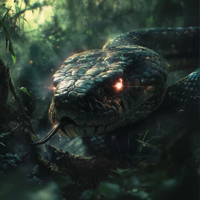 Epic Huge Snake in the Woods