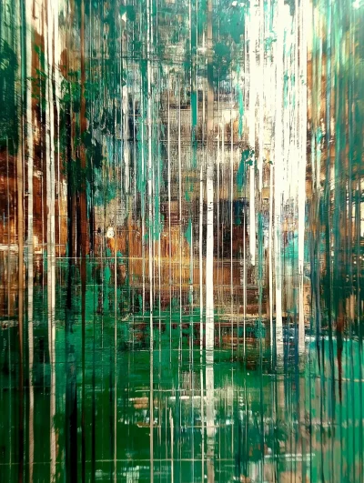 Gerhard Richter Style Painting