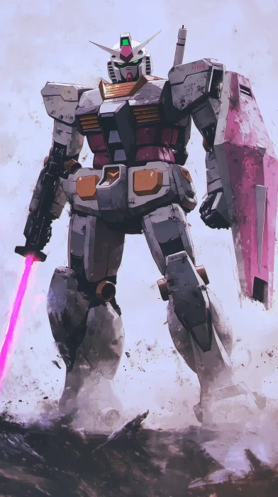 Gundam Mecha in Action