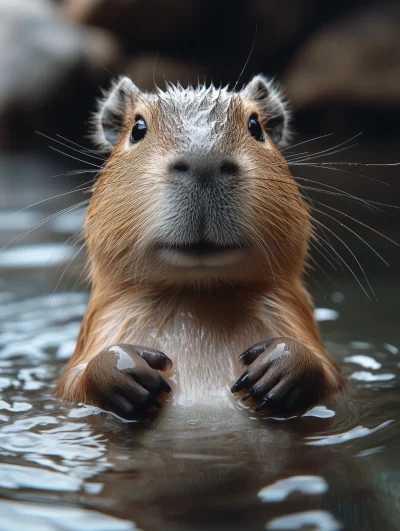 Capybara in Bathtub