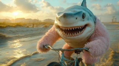 Shark on a Bicycle