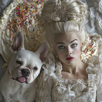 Marie Antoinette with Dog