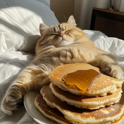 Fat Cat and Pancakes