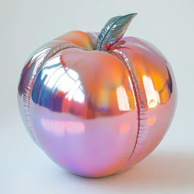 3D Peach with Balloon