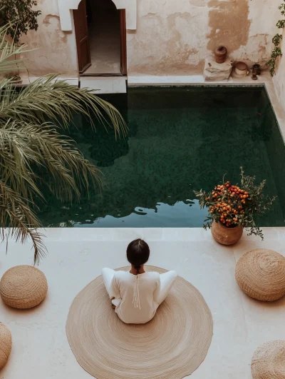 Serene Escape in a Moroccan Riad