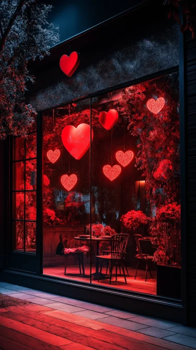 Valentine’s Day Window Display