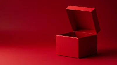 Red Cardboard Box