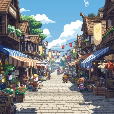 Bustling Marketplace