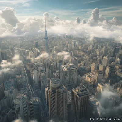 Aerial View of Tokyo