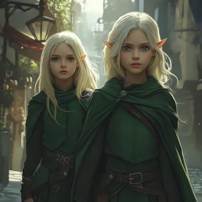 Elven Sisters in the City