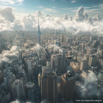 Beautiful Tokyo City Portrait