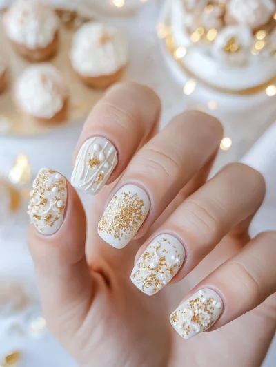 Elegant Chocolate Nail Art