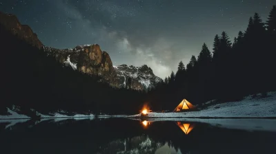 Serene Camping Under The Stars